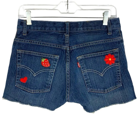 Levi’s 511 Denim Cut Off Jean Shorts Vintage Y2K Waist 26 Womens 2 XS Levis - Picture 1 of 11